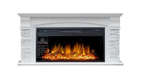 Каминокомплект Alioth V42 с электрокамином Royal Flame Vision 42 LOG LED