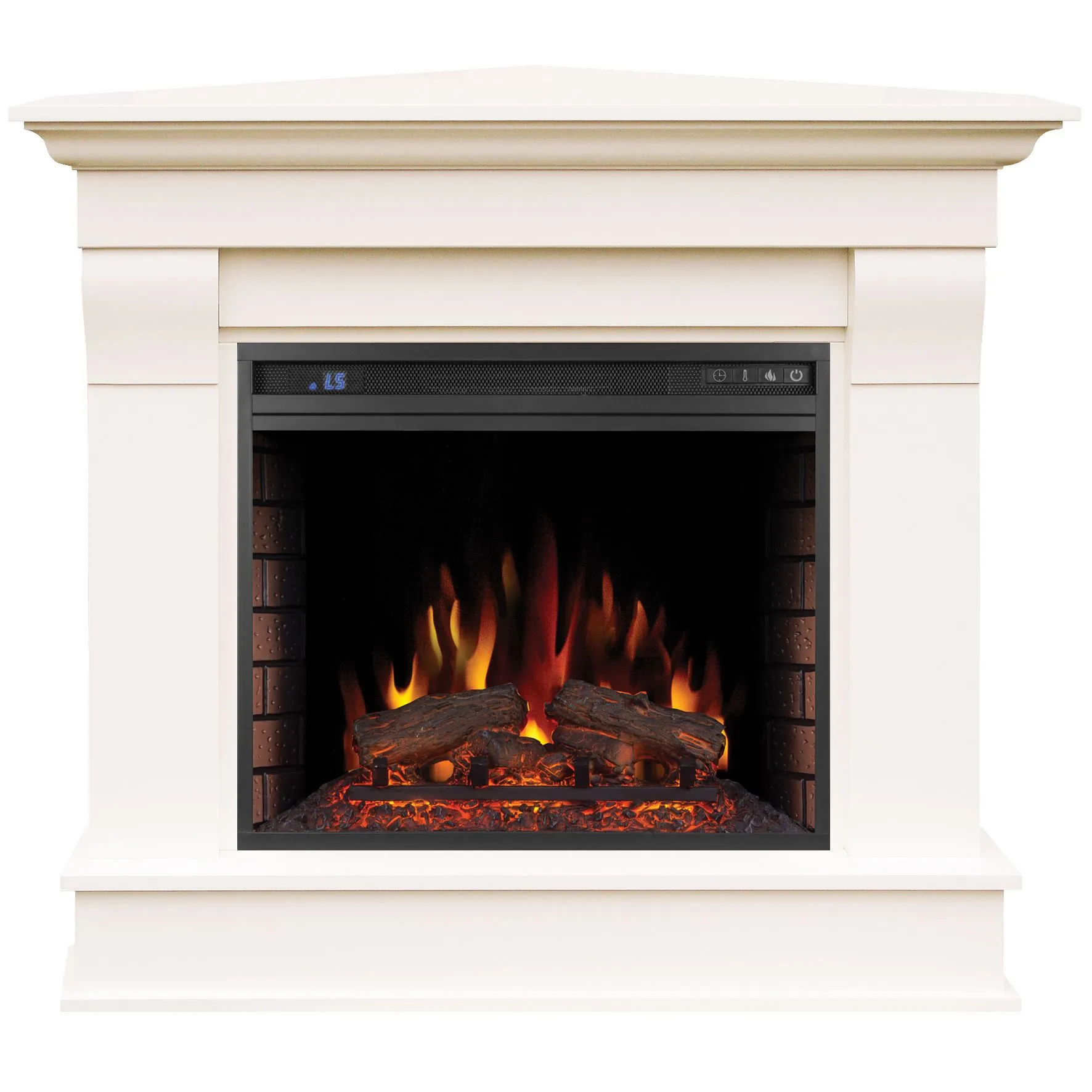Каминокомплект Albion Corner V23 с электрокамином Royal Flame Vision 23 EF LED FX