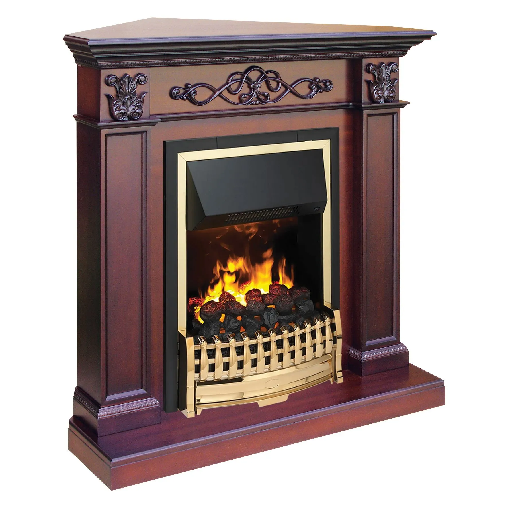 Каминокомплект Verona Corner STD-ASP с электрокамином Dimplex Atherton