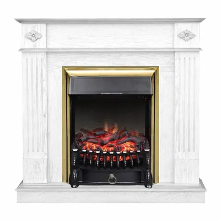 Каминокомплект портал Brighton Corner STD-ASP с электрокамином RealFlame Fobos-S Lux BR
