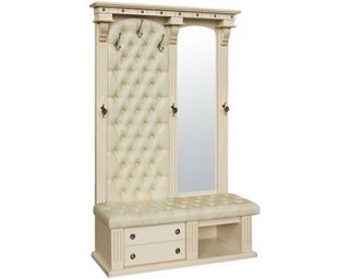 Стойка Тауэр-4 (Орех/ искусственная кожа - песочная)