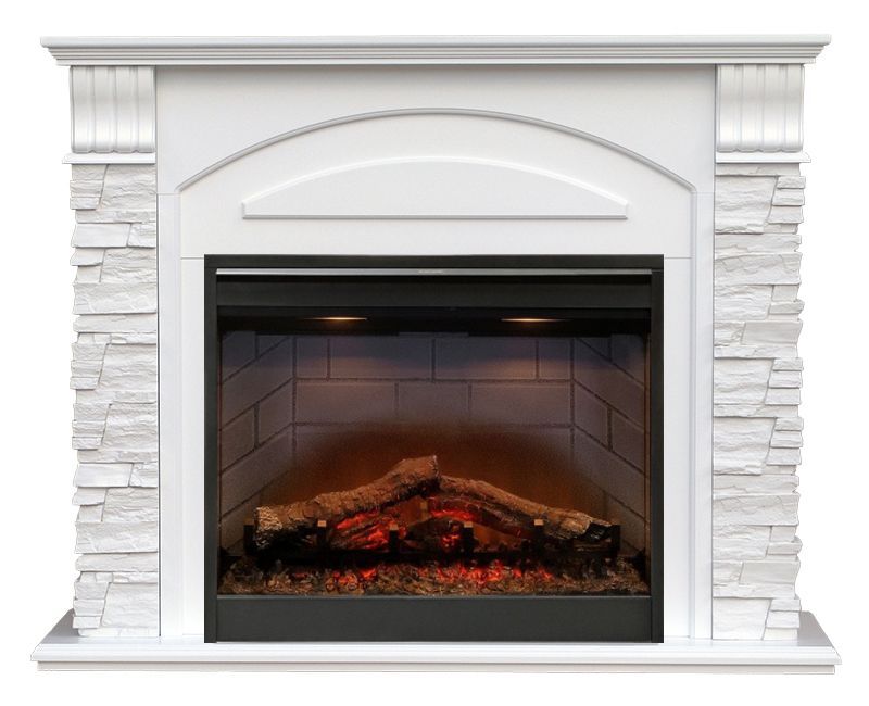 Каминокомплект Alioth New MB/JUP/SYM26 с электрокамином Dimplex DF2608-INT Symphony 26