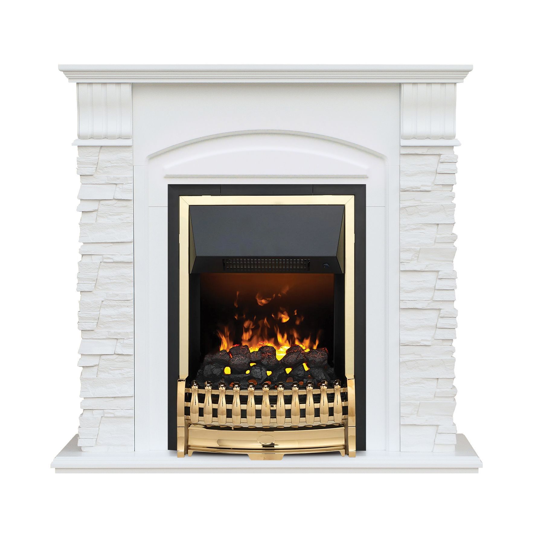 Каминокомплект Alioth New STD-ASP с электрокамином Dimplex Atherton