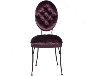 Стул кованый "Аделаида"(Шоколад Амбер/ ТК/ Rich-bordo)