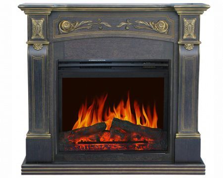 Каминокомплект Turin MB/JUP/SYM26 с электрокамином Royal Flame Jupiter FX N Black