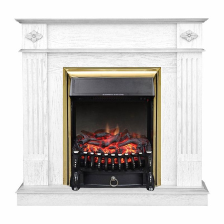 Каминокомплект портал Brighton Corner STD-ASP с электрокамином RealFlame Fobos-S Lux BR