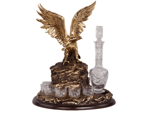 Набор посуды "Орел на скале" Б