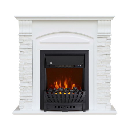 Каминокомплект портала Alioth New STD-ASP с электрокамином Royal Flame Aspen Black