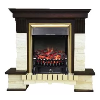 Каминокомплект Stone Montebello STD-ASP с электрокамином RealFlame Fobos-S Lux BR