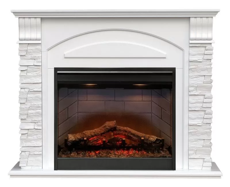Каминокомплект Alioth New MB/JUP/SYM26 с электрокамином Dimplex DF2608-INT Symphony 26