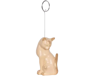 Статуэтка Bogacho "Кошка Грация" Айвори (с держателем)