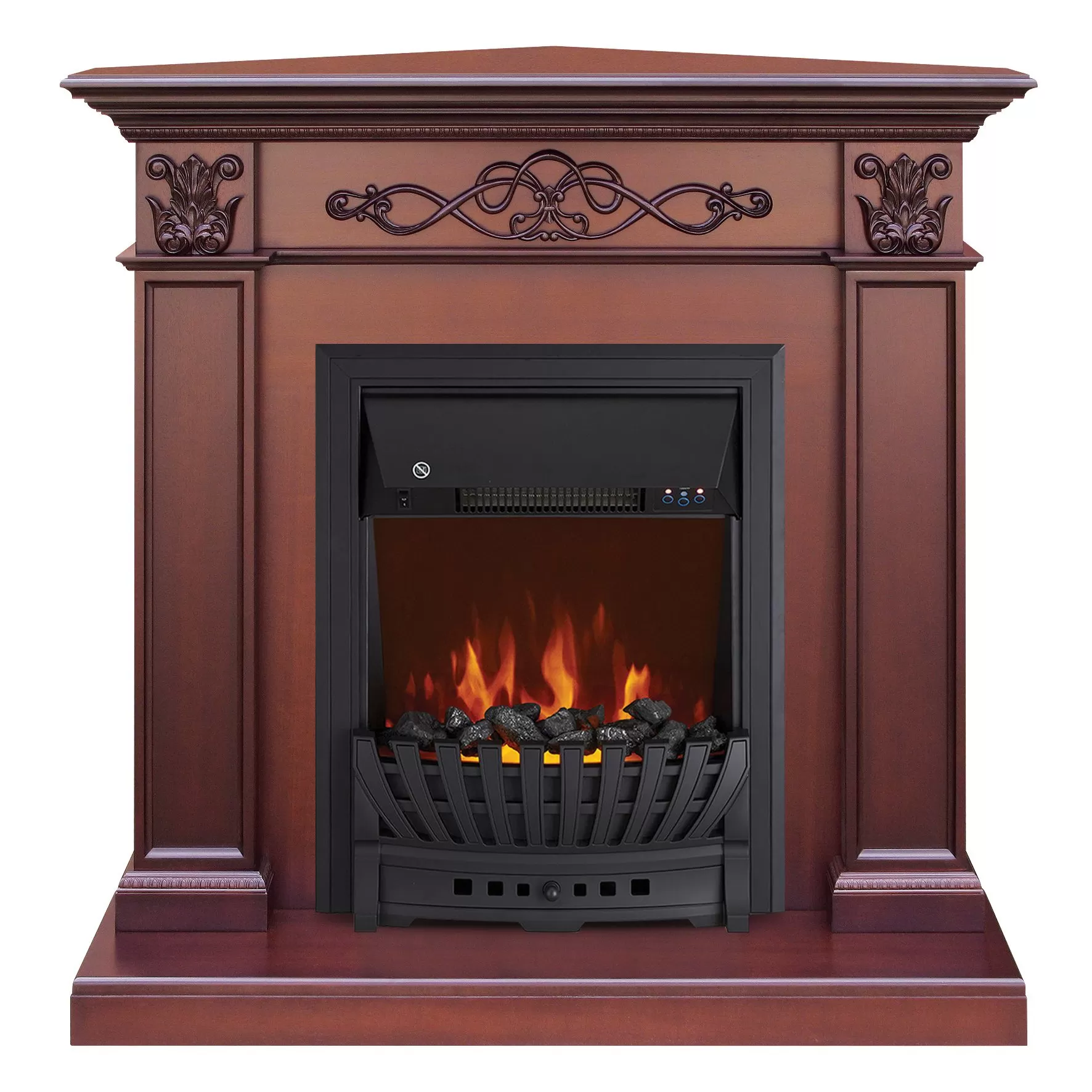 Каминокомплект Verona Corner STD-ASP с электрокамином Royal Flame Aspen Black