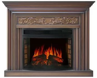 Каминокомплект портала Monferrato FS25 с электрокамином Royal Flame Dioramic 25 LED FX