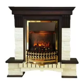 Каминокомплект Stone Montebello STD-ASP с электрокамином Dimplex Atherton