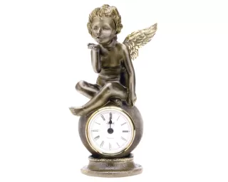 Каминные часы Bogacho "Ангел на шаре"