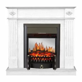 Каминокомплект портал Brighton Corner STD-ASP с электрокамином RealFlame Fobos-S Lux BL LT