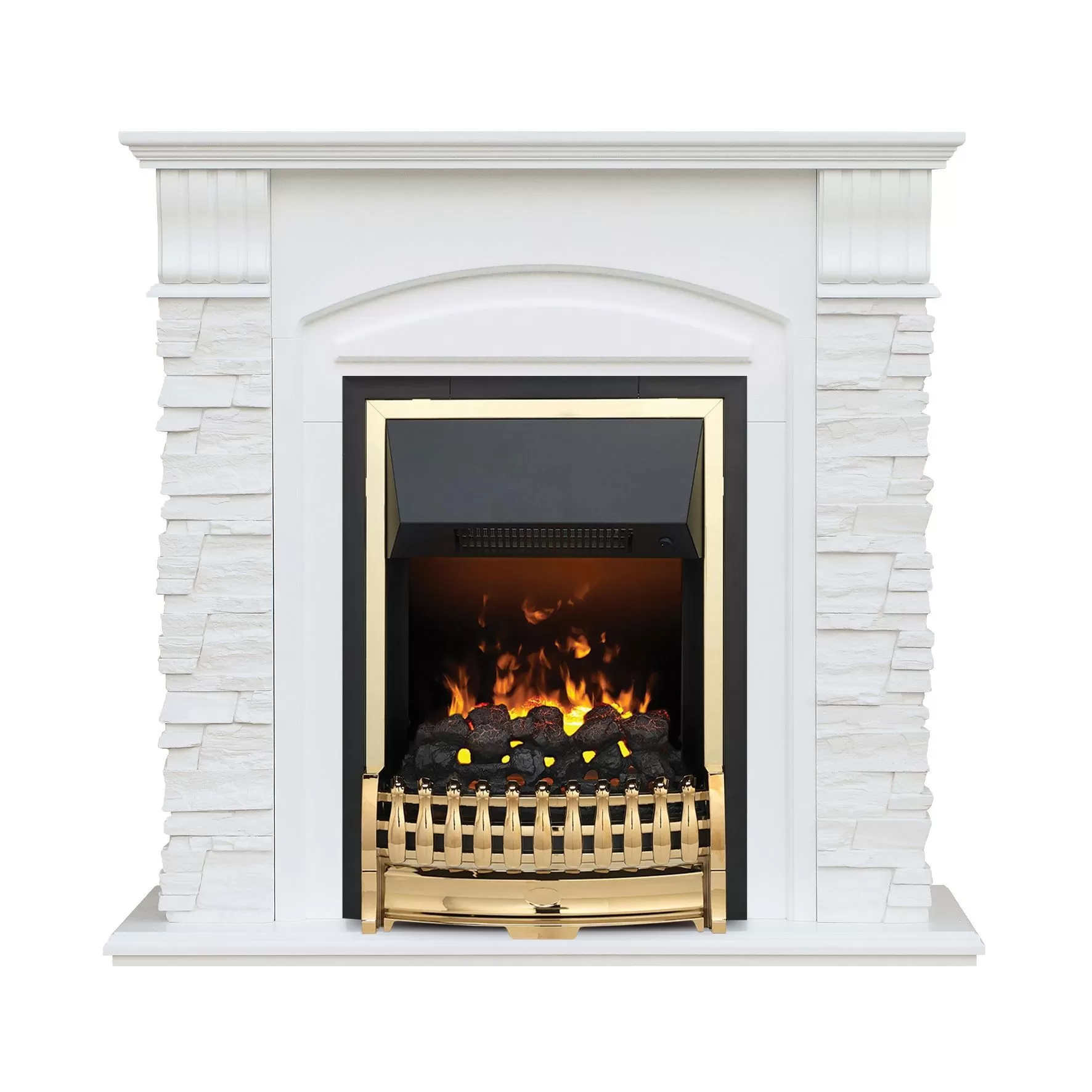 Каминокомплект Alioth New STD-ASP с электрокамином Dimplex Atherton