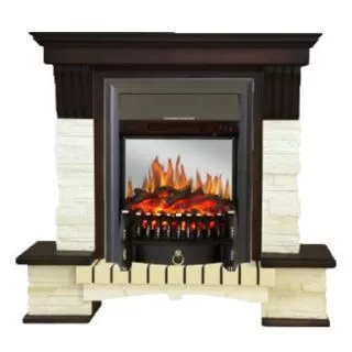 Каминокомплект Stone Montebello STD-ASP с электрокамином RealFlame Fobos-S Lux BL LT