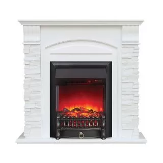 Каминокомплект портала Alioth New STD-ASP с электрокамином RealFlame Fobos-S Lux BL LT