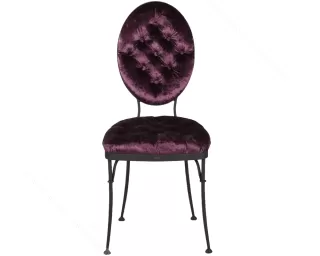 Стул кованый "Аделаида"(Шоколад Амбер/ ТК/ Rich-bordo)