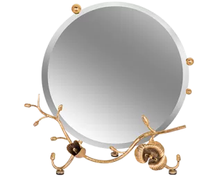 Настольное зеркало Bogacho "Орхидея" Каштан