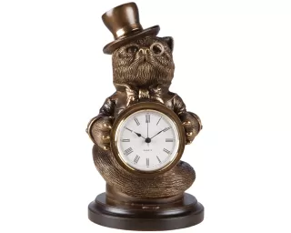 Каминные часы Bogacho "Чеширский кот"